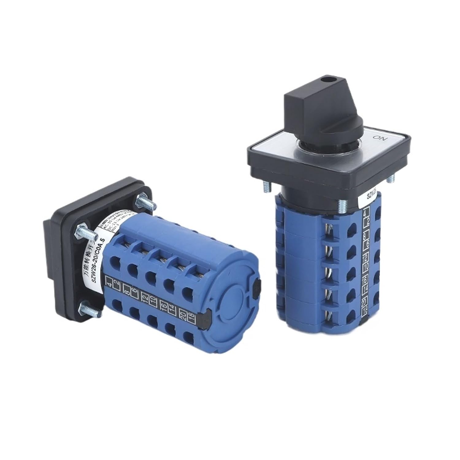 1pcs SZW26/LW26-20 5 Poles 20 Terminals 20A 660V 64X64/48X48 mm Control Circuit Knob Selection Cam Rotary Changeover Switch(0-5.5 48X48mm)