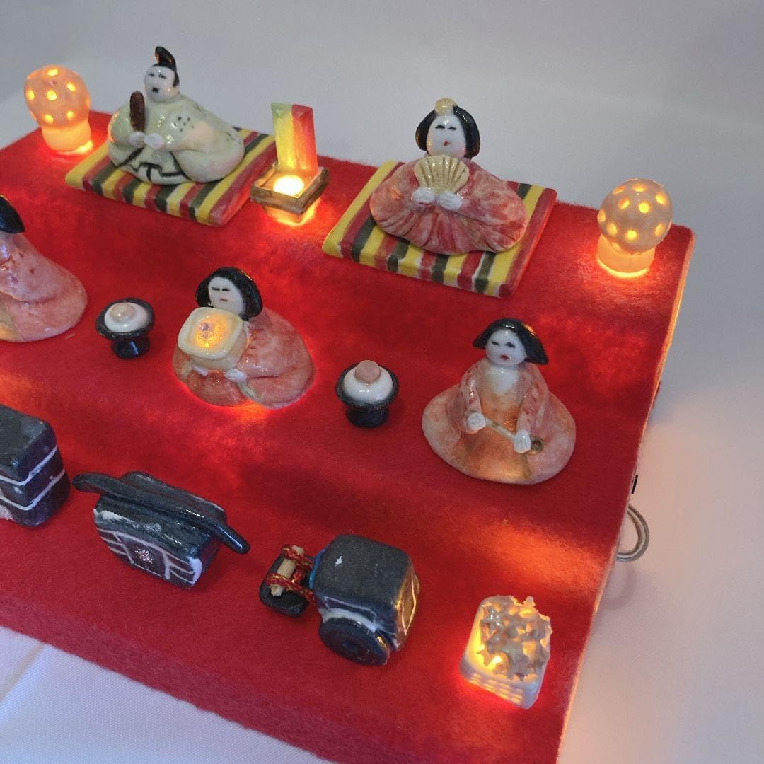 簡単】3段飾り🎎ひな人形の作り方🎎ひな祭り【全部100均】縫わずにできる