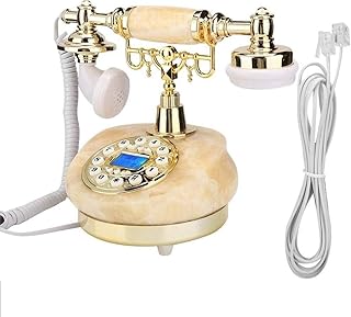 AWJ Telephone, Corded Telephones,Retro Vintage Telephone European Style Telephone Support FSK and DTMF Caller ID for Home Decor Desk Phone