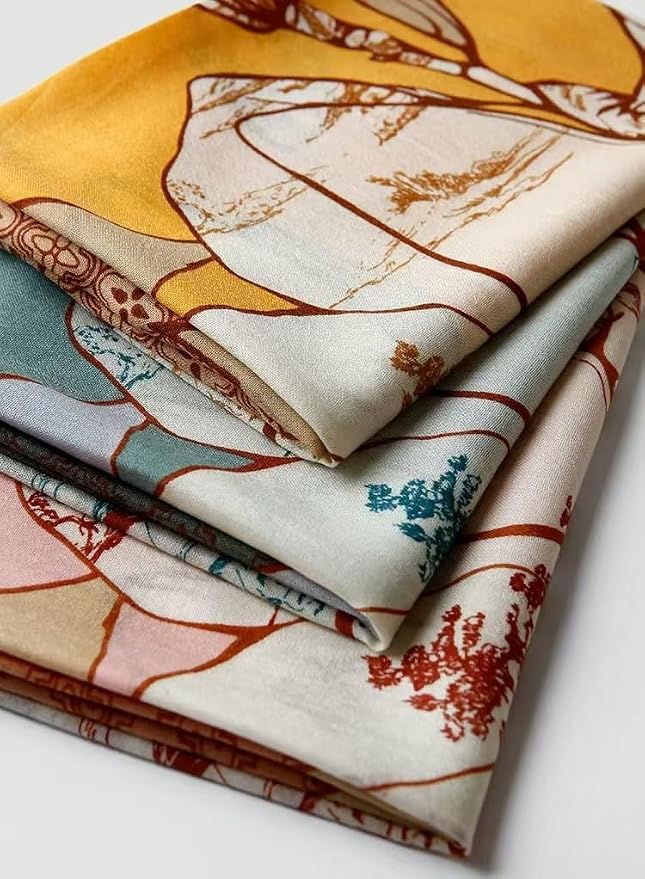 Pashmina de lana merino mercerizada suave miniatura 5