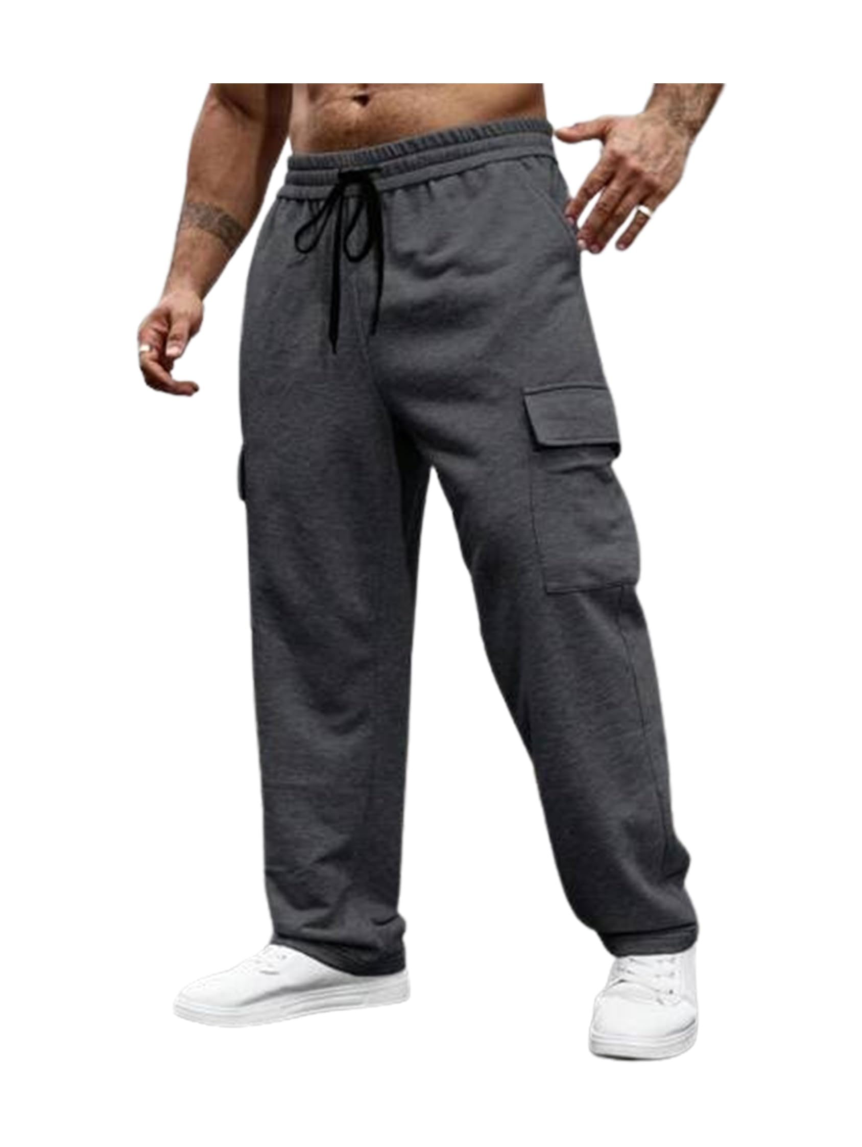 the modern soul Men's Cargo Track Pant for Men (Cotton Blend | Loose Fit)-picture-54