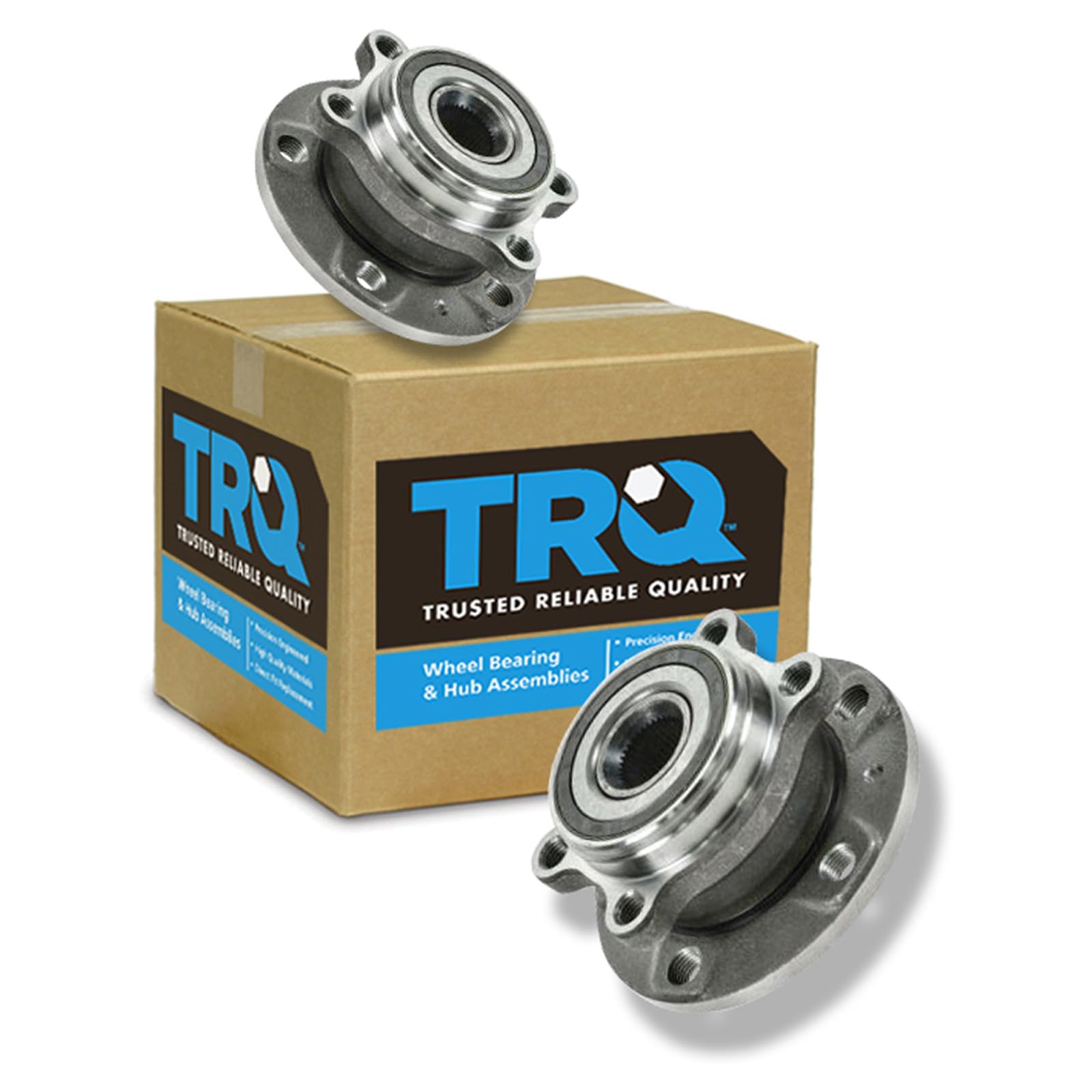 TRQ Front Driver and Passenger Side Wheel Bearing and Hub Assembly Set 2