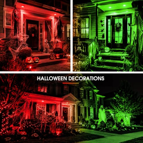 Image of L LOHAS LED Red Green Christmas Flood Light Bulbs, PAR30 LED Flood Light