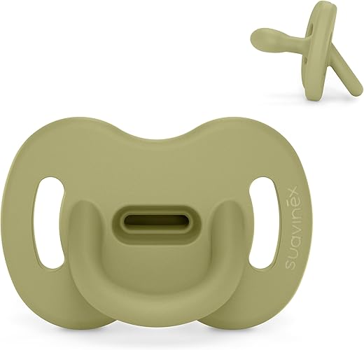 Suavinex, Chupete Todo Silicona, Bebés 0/6 Meses y Recién Nacidos, Tetina Fisiológica Sx Pro, Blandito y Flexible, Ideal para Dormir, Respeta el Desarrollo Bucodental, Colour Essence, Turtle Green