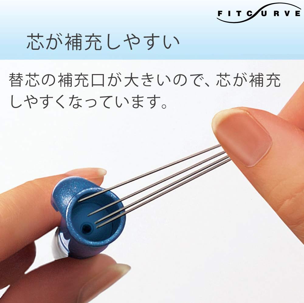 Kokuyo FitCurve Mechanical Pencil - 0.5 mm - Blue Body image 5