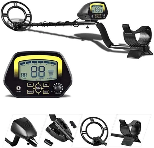 Detector de metais subterrâneo portátil para crianças e adultos - LCD de alta sensibilidade disparador rápido detector de ouro detector de ouro para iniciantes, caçadores de tesouros com