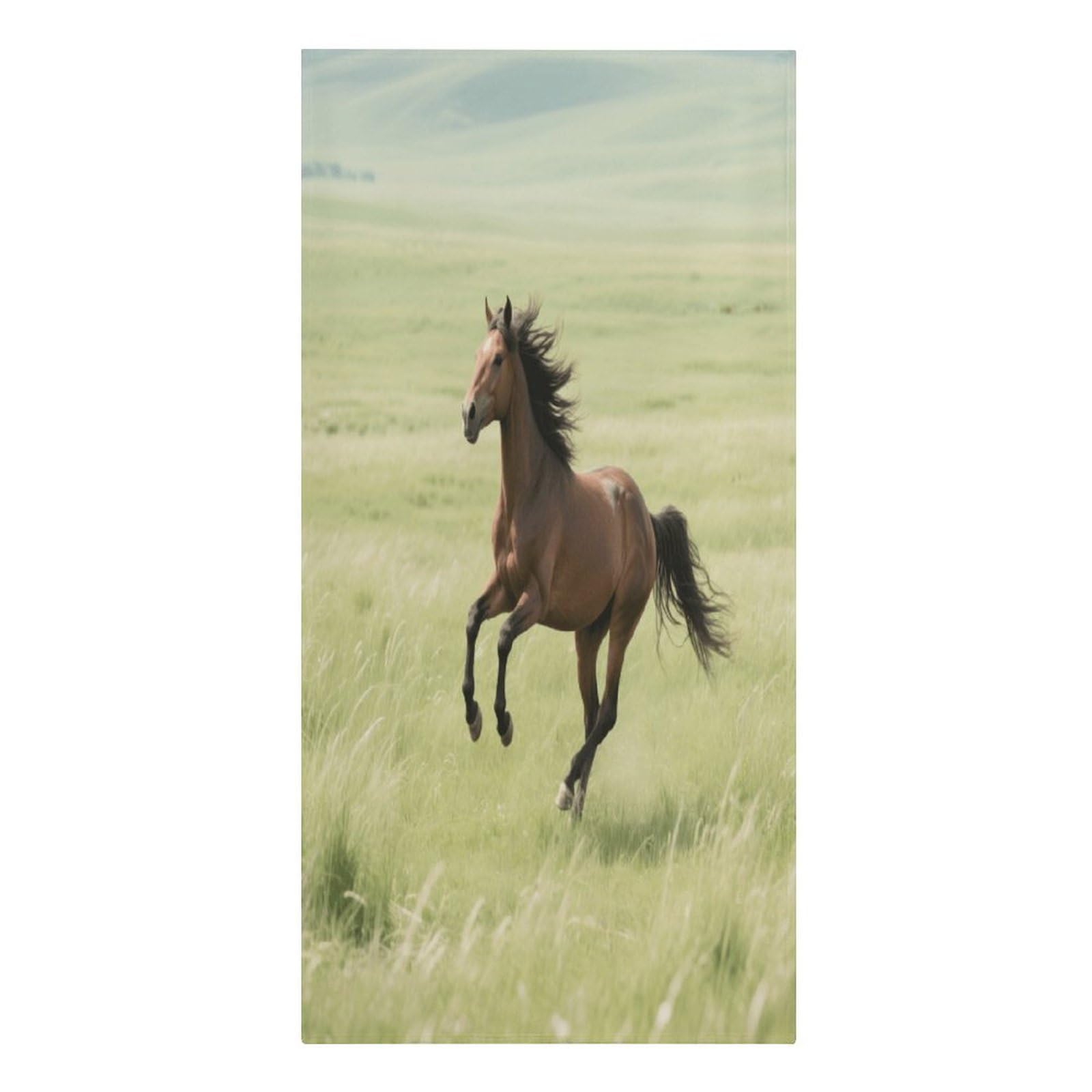 Fekiloot Men's Style Horse Large Beach Towel, Travel Towel For Adults Wo, Pool Towels For Beach, Camping, Swim Pool, Gym, Sports& Yoga 61.4"X30.3"
