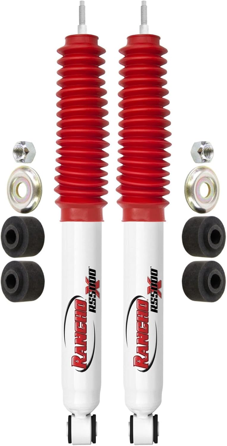 Pair of RS5000X Series Front Shocks fits 2005-2016 F250 Super Duty 4WD & F350 Super Duty 4WD DRW (Standard/Crew/Extended) Cab | Requires 0" Front Lift | Includes TrendsAuto Decal