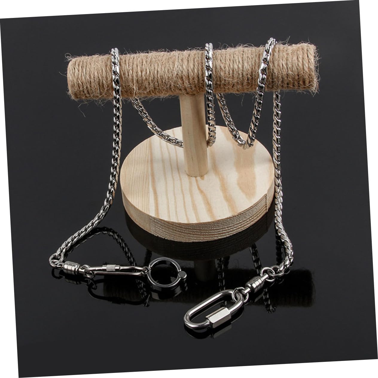 Beaupretty 3 Piezas Cadena De Pie De Acero para Pájaros Arnés De Cacatúa Correa De Pie De Pájaro Cadena De Eslabones De Loro Correa para Cacatúa Correa De Conure Comedero para Pájaros Mascota