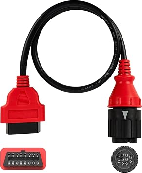 JUTA 10-PIN to 16-PIN OBD2 Adapter fit for BMW Motorcycles Year 1996 to 2016 OBD-II Diagnostic Cable - 2ft/63cm