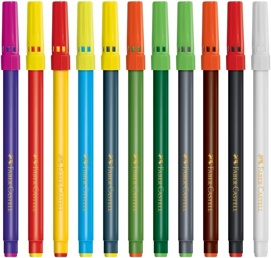 CANETINHA MAGIC 10 CORES + 2, Faber-Castell, 15.0112MZF, Multicor