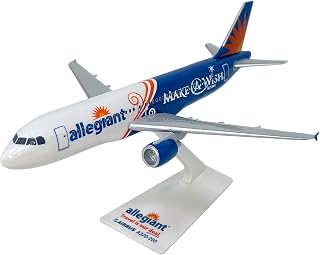 Flight Miniatures Allegiant Air Make-A-Wish A320-200 Airplane Miniature Model Plastic Snap-Fit 1:200 Part# AAB-32020H-062