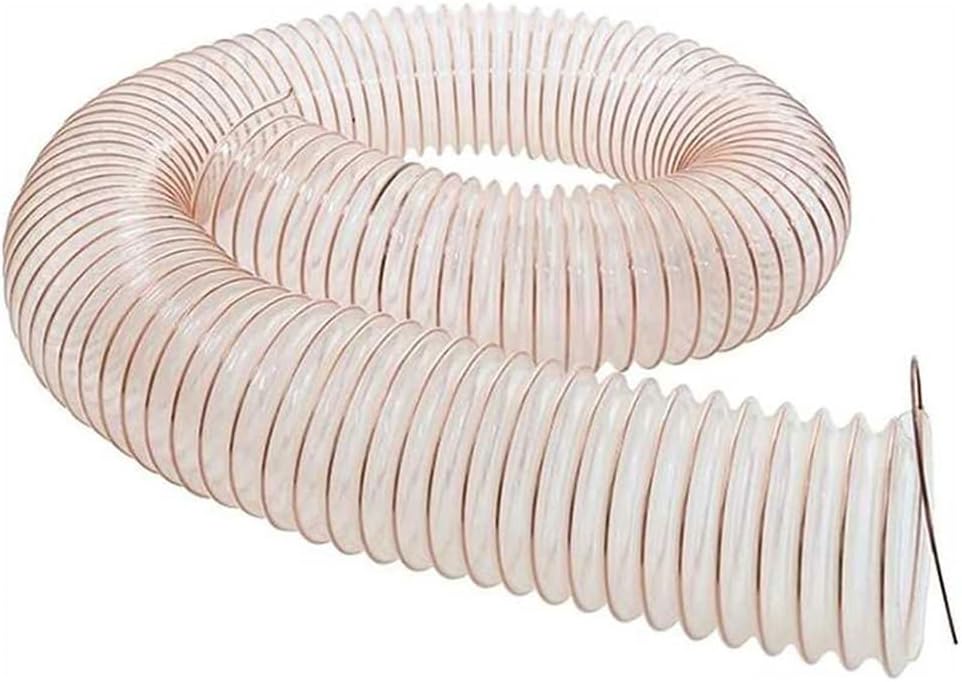 Industrial Air Duct PU Transparent Polyurethane Pipe Flexible Ducting Hose 1M Exceptional Strength Inner Diameter 200MM Telescopic Tube,Wall Thickness 2mm