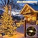 JMEXSUSS 2 Pack Solar String Lights Outdoor Waterproof, Each 33FT 100 LED Warm White Christmas Lights, Waterproof 8 Modes Copper Wire Solar Fairy Light for Outside Patio Tree Yard Garden Decorations