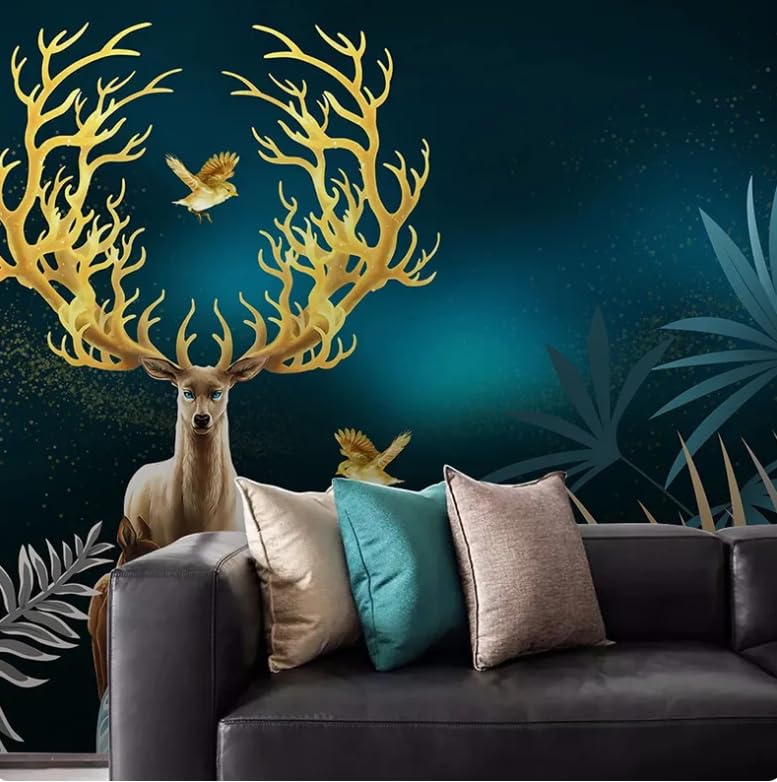 Papier peint 3D rétro bois nordique 350x256cm pour salon