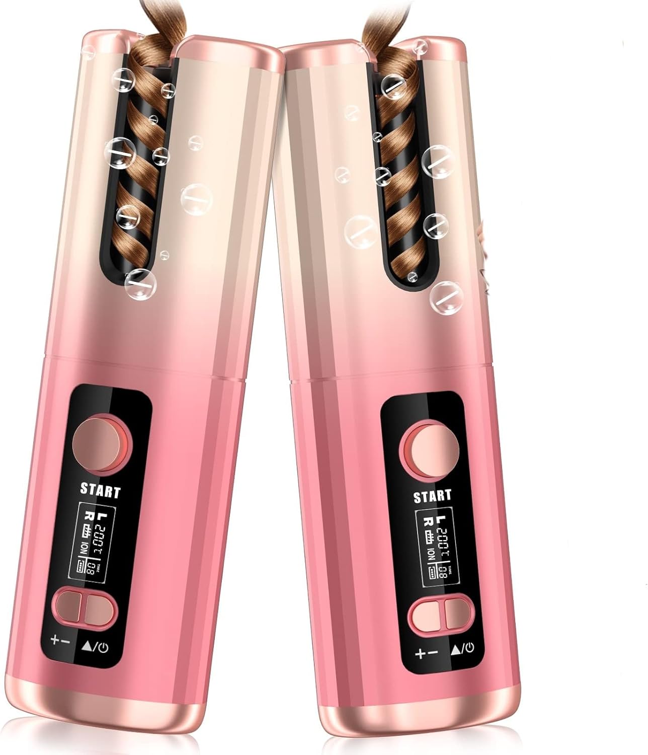 Cordless Hair Curler,Automatic Curling Iron,Cordless Auto Hair Curler