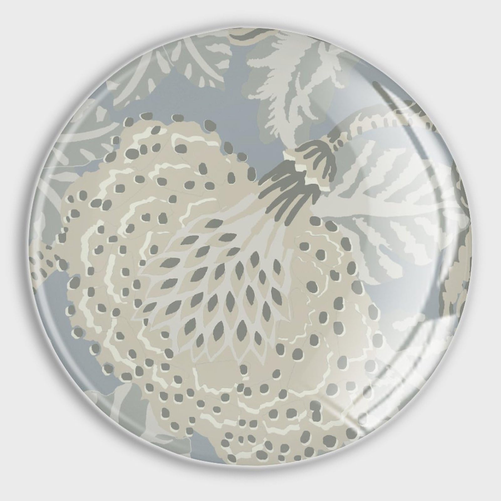 Calamite da frigorifero a forma di chinoiserie, motivo floreale, per lavagna, vetro giapponese, piccoli magneti rustici e carini, per frigorifero, casa, cucina, ufficio, 4 pezzi