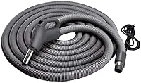 Vista 2 de Broan-NuTone CH515 Manguera de vacío central a prueba de aplastamiento con mango giratorio, 30 pies de largo, 1.38 pulgadas de diámetro