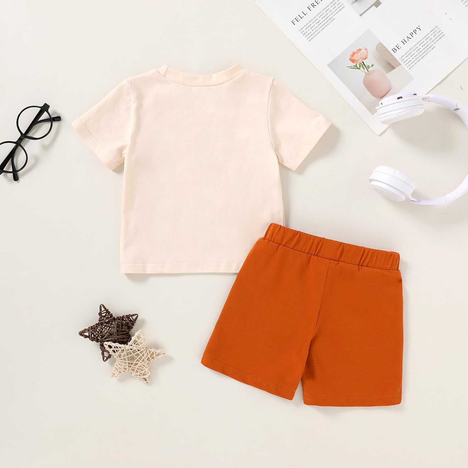 YOUNGER TREE Toddler Baby Boy Summer Clothes Dinosaur T-Shirt and Shorts Boy Outfits 12 Months to 4T - Image 3