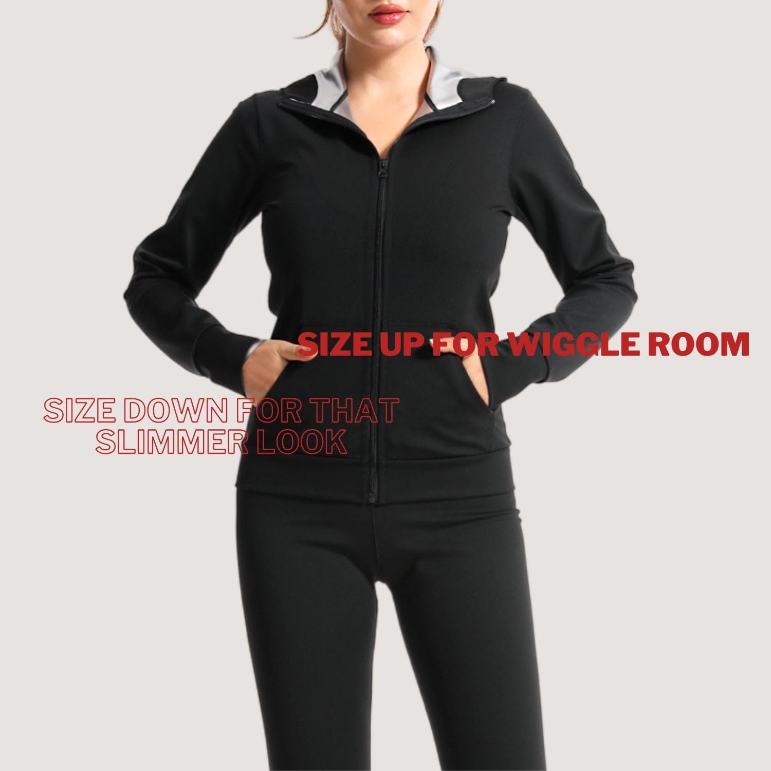 Sauna Jacket Top Weight Loss Sweat Suit Shirt Workout Exercise Women Girls - Image 5