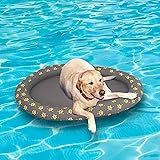 Ginkago Aufblasbar Schlauchboot Hunde Boot Haustier Luftmatratze Schwimmbad Strand Spielzeug (Grey)