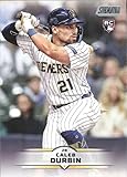 2025 TOPPS STADIUM CLUB #142 CALEB DURBIN RC MILWAUKEE BREWERS BASEBALL OFFICIAL TRADING CARD OF MLB