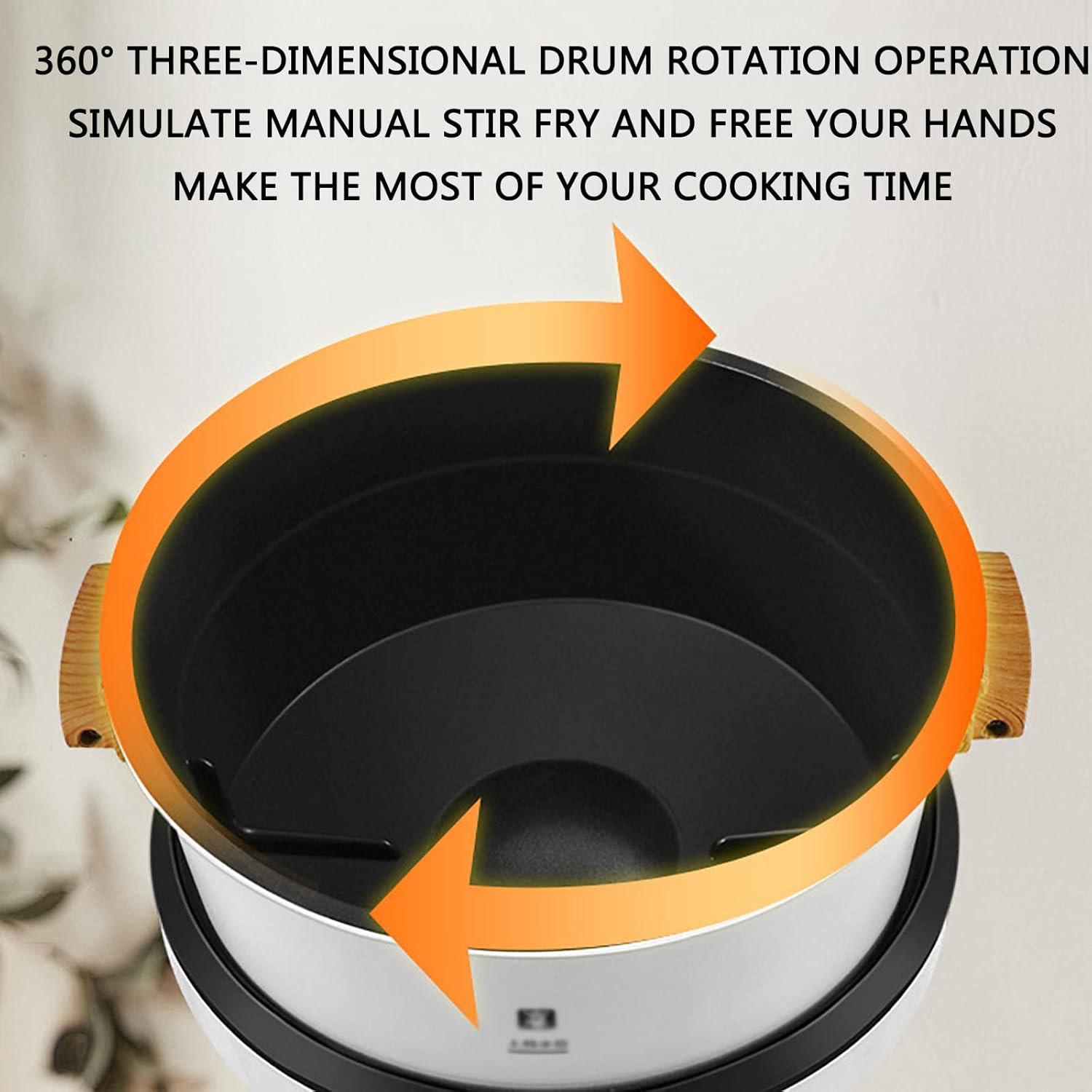 50 Pice Commercial Food Processor, 6L Intelligent Automatic Cooking Machine with 360° Rotating and 3D All-Round Heating, Adjustment 3 Gears Firepower and Pot Body, for Home Restaurant