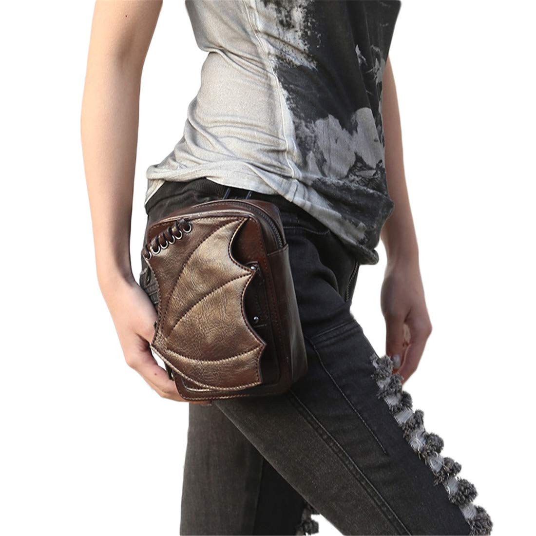 steampunk leg holster bag
