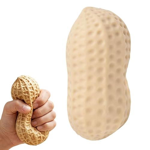 Peanut Squishies, 2026 New Peanut Stress Balls Fidget Toys for Adults, Soft Slow Rising Fidget Squeeze, Stress Relief Sensory Fidget Toy for Adults Office Desk (1 pcs)