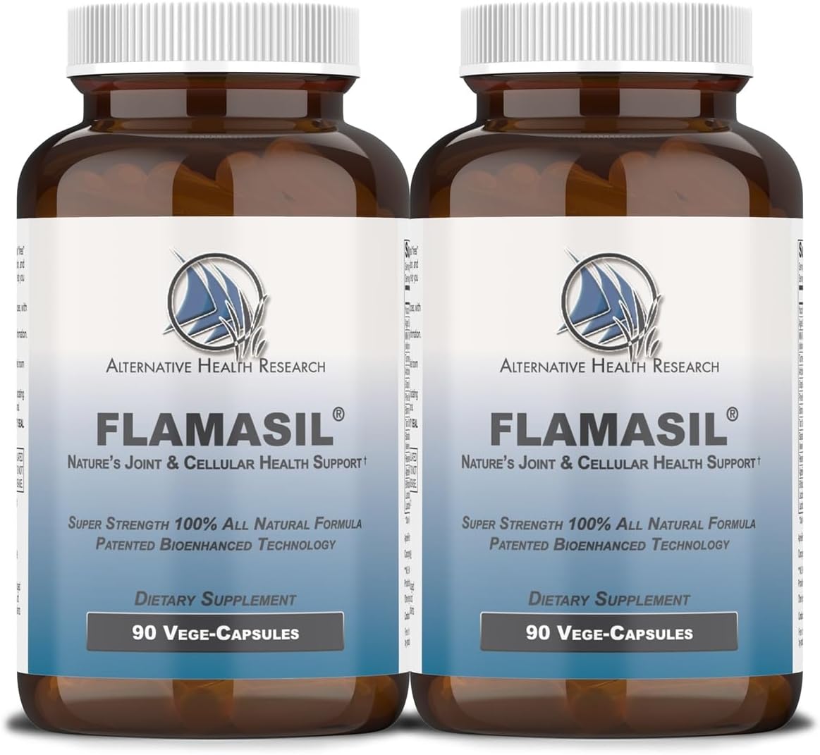 Flamasil™ (2 Pack)- for Healthy Inflammation Response* | Multi-Herbal Pain Reliever* and Joint Aid | Bio-Enhanced Turmeric, Boswellia, Resveratrol, and More | 13-in-1 Superfood Antioxidants