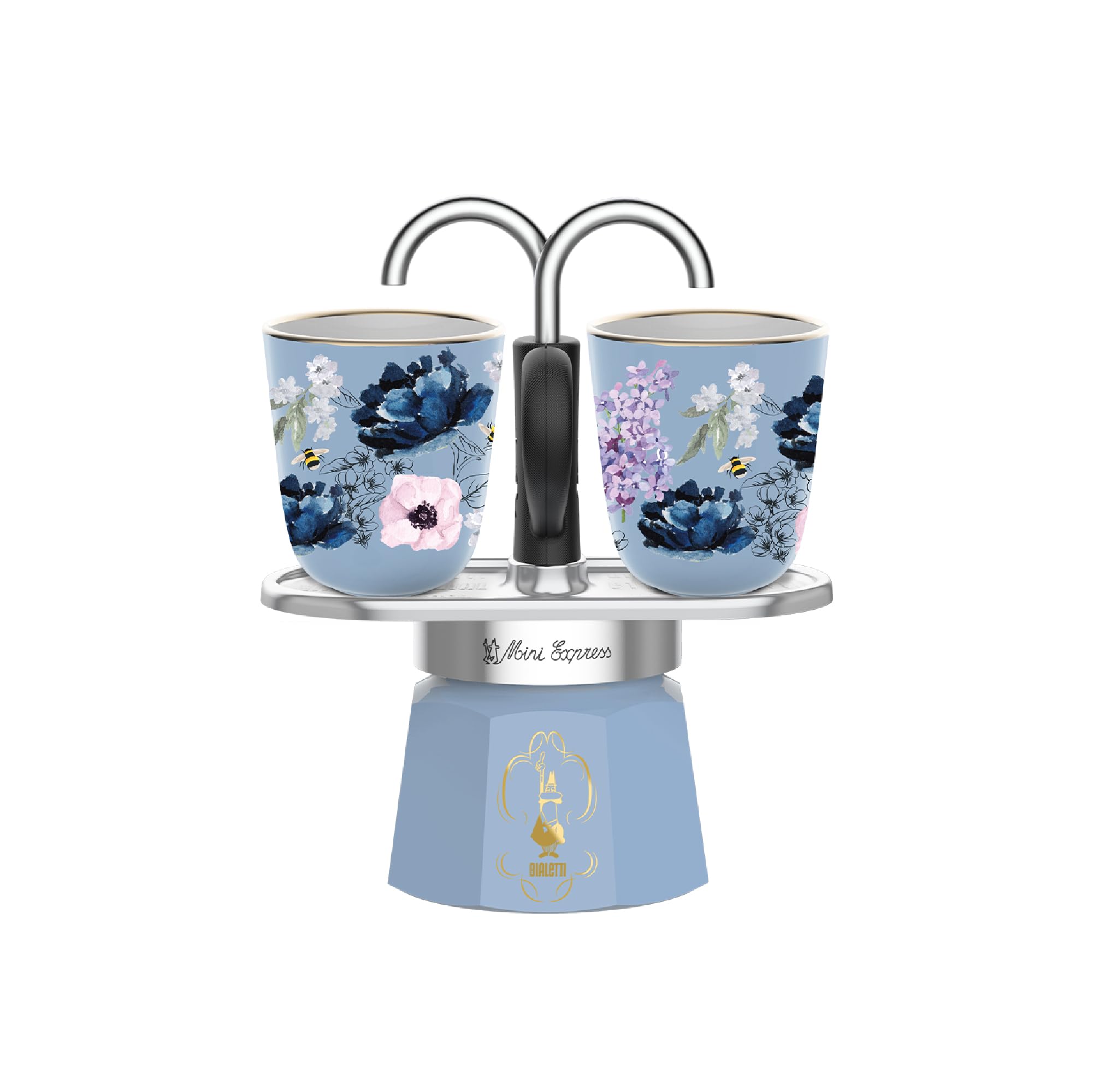 Bialetti Bridgerton Mini Express Set, 2 Keramikplatten, nicht induktionsgeeignet