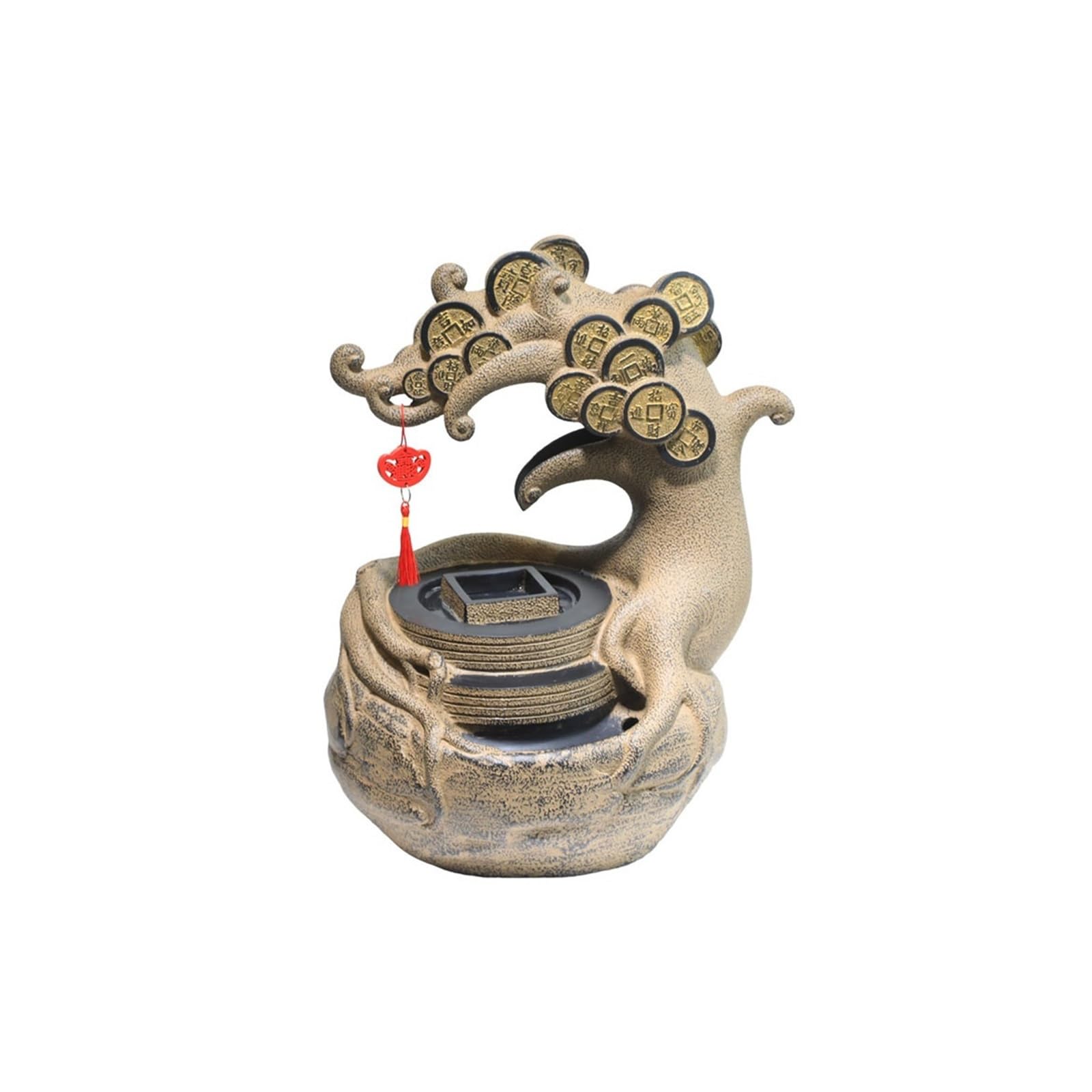 Water Feature Desktop Fountains Chinese Style Flowing Water Ornaments Circulating Waterscape for Home Decor Indoor Fountains