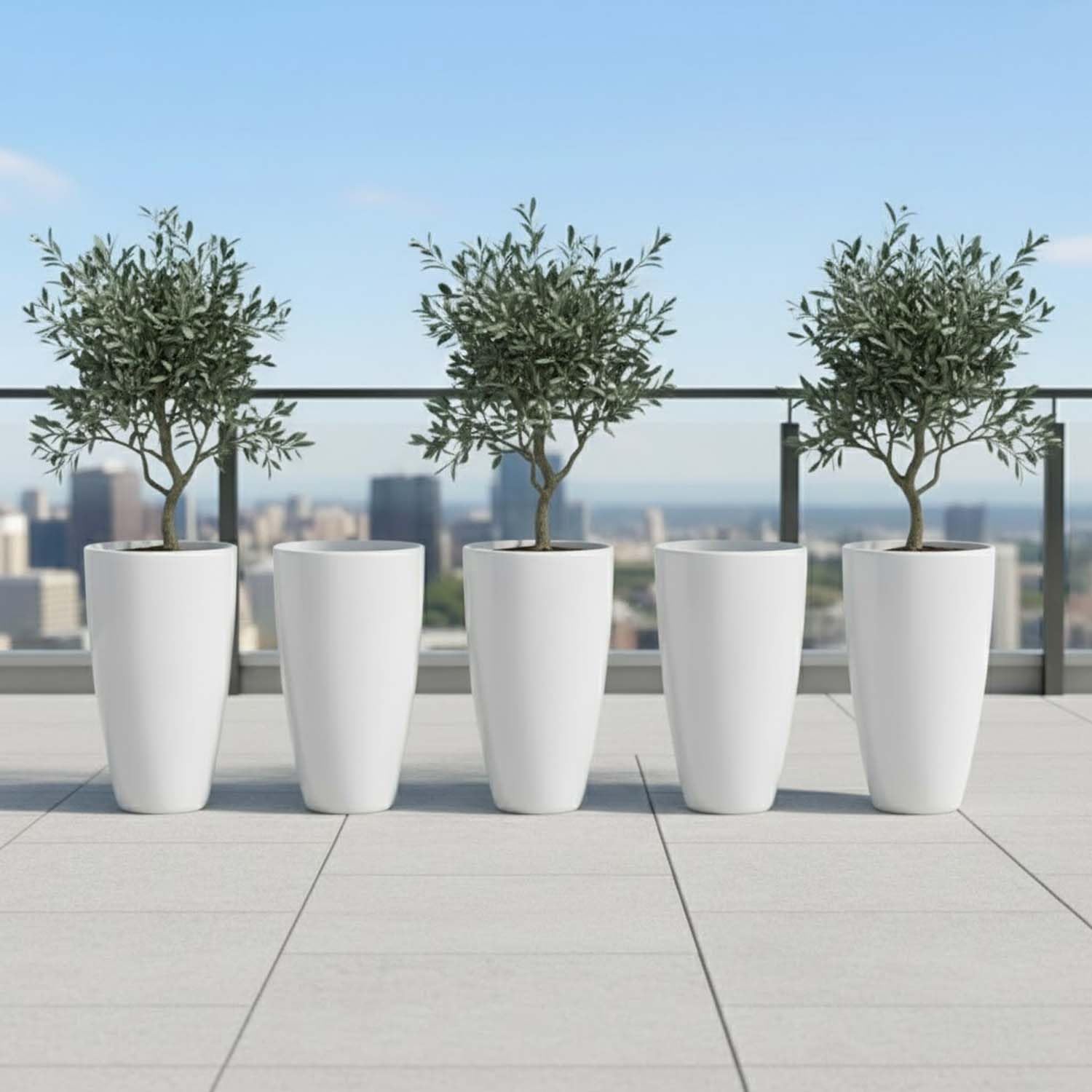 Go Hooked Tower Pots - 4 Pack, Indoor Outdoor Planters -19 Go Hooked Tower Pots - 4 Pack, Indoor Outdoor Planters -19