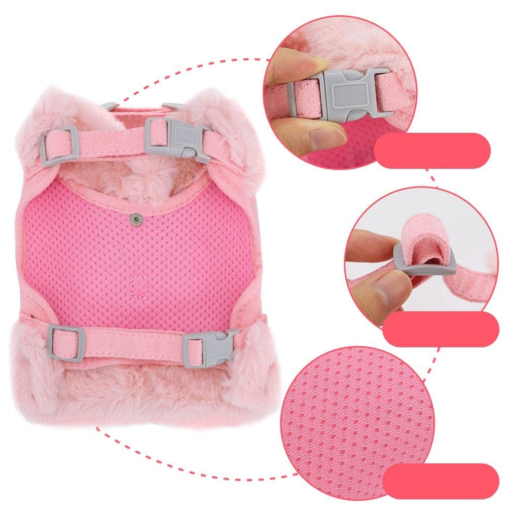 Arnés para perro con correa para perros pequeños, chaleco cálido para cachorros, diseño cómodo y duradero
