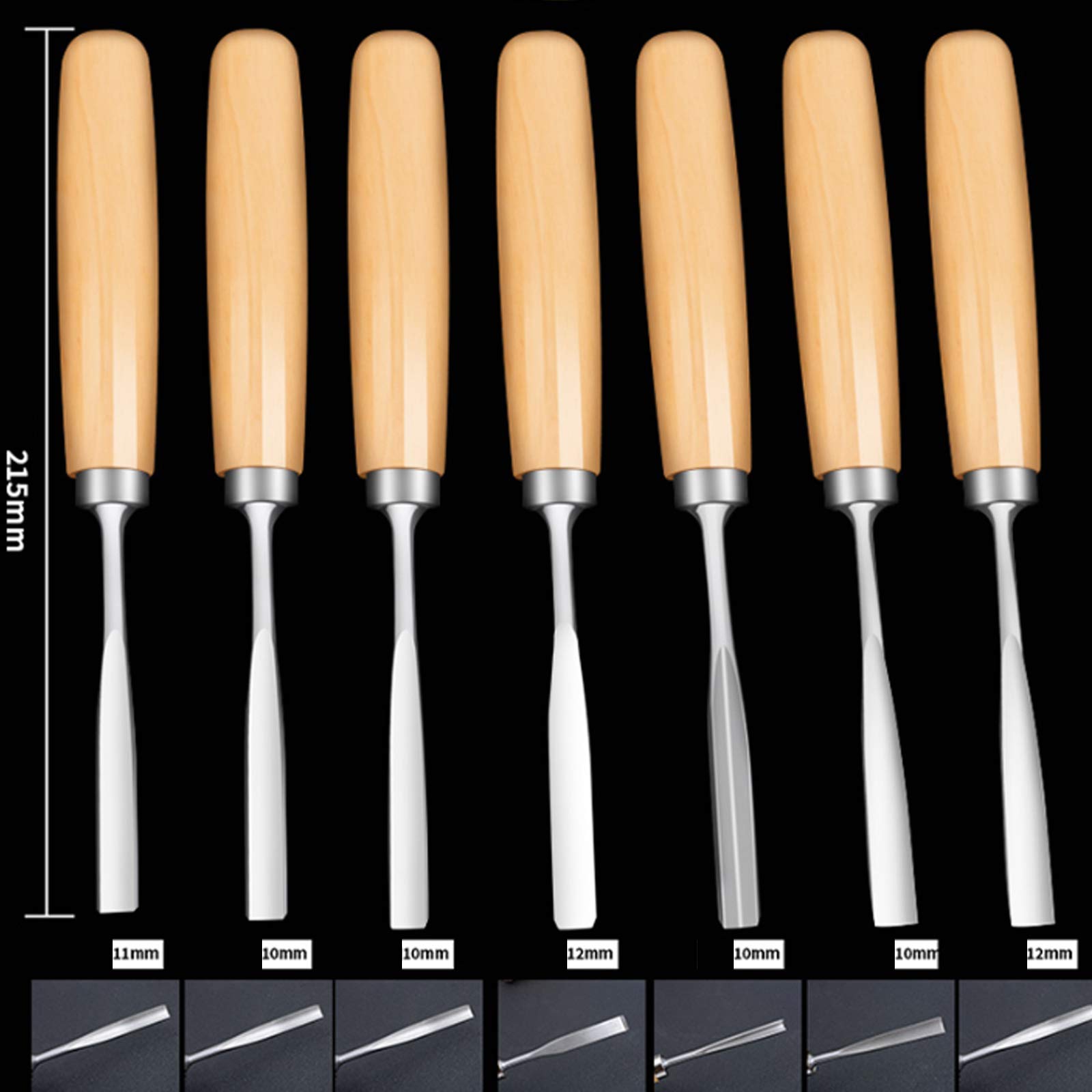 Wood Carving Gouges 15 Pcs Professional Wood Carving Hand Chisels Set Tools Kit for Carpenters Wood Turners DIY Woodworking Carving Includes Sharpening Stone &,