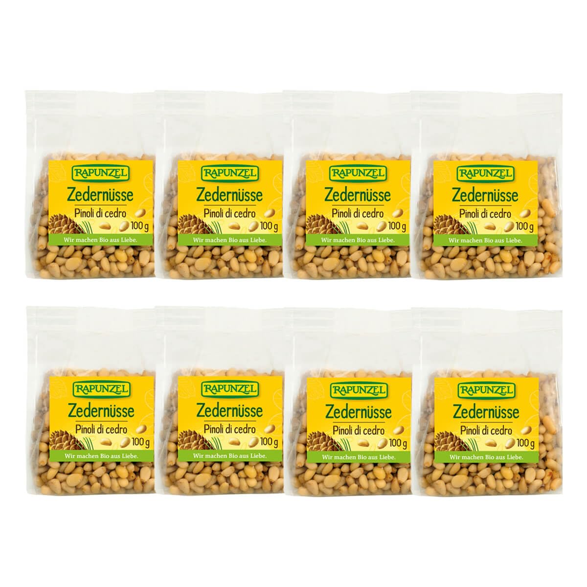Rapunzel - Zedernüsse - 100 g - 8er Pack