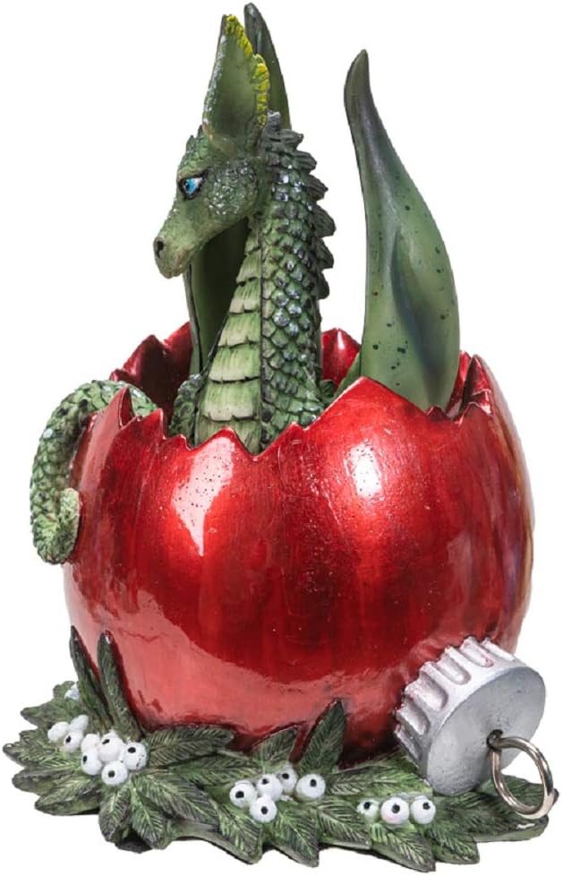 Pacific Giftware Holiday Mischief Fantasy Dragon Christmas Fairy Collection Resin Figurine