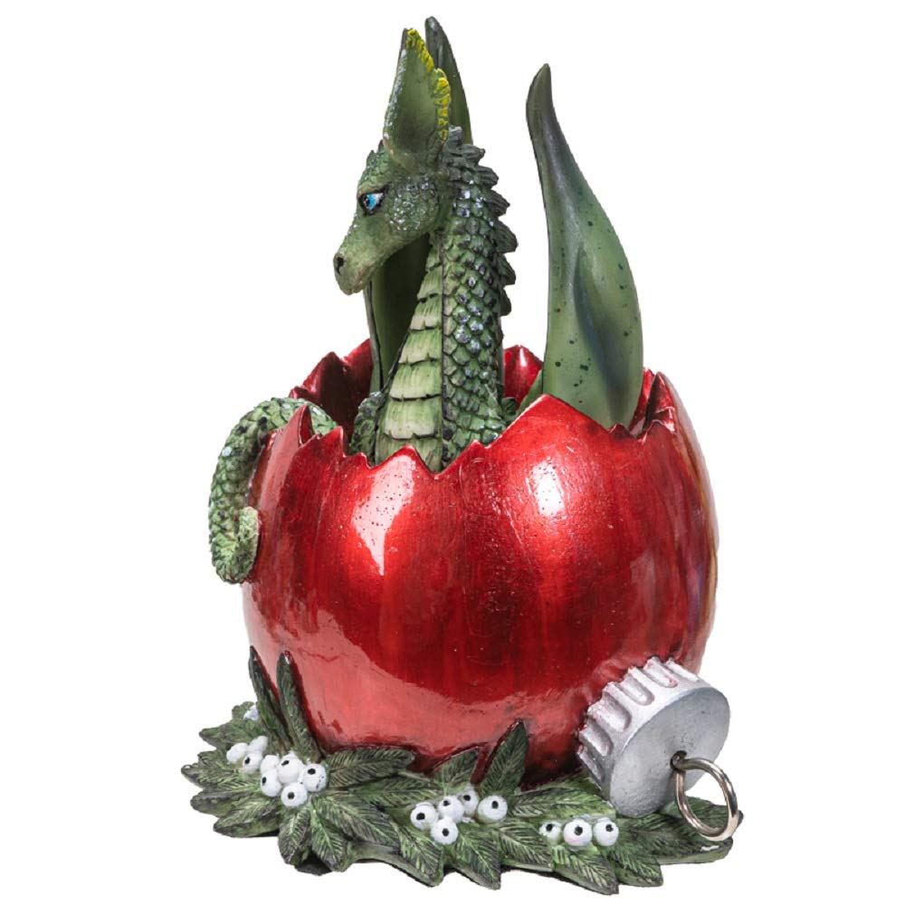 Figurine de dragon de Noël et fée pour une décoration de fête magique