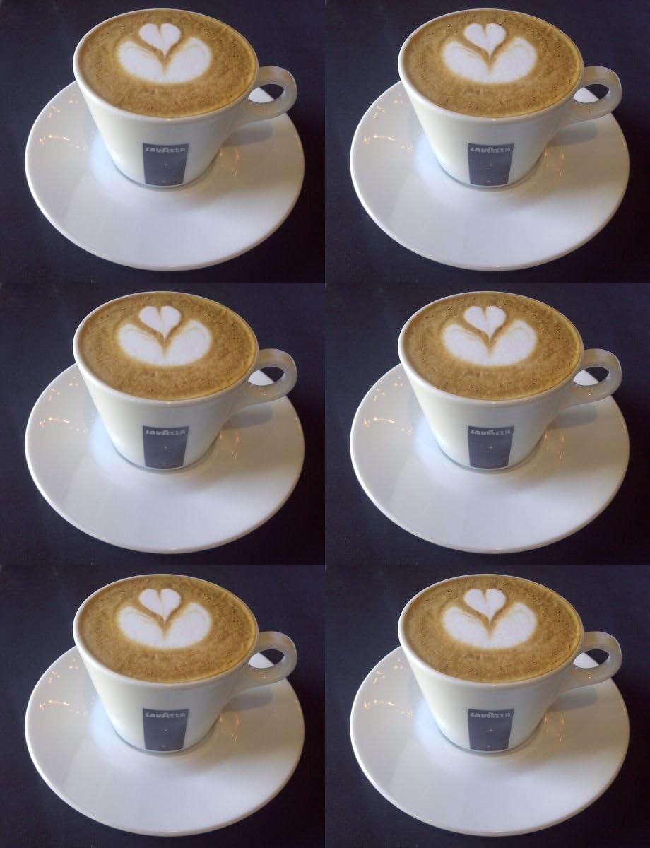 Holland Plastics 6 X Cappuccino Cups And Saucers 5.5 Oz