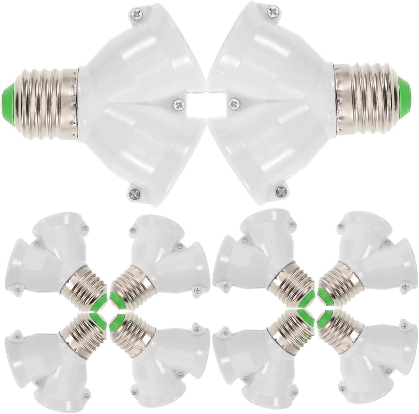 50pcs Light Socket Splitter Adapter for Bulbs Extendable Light Socket Cord