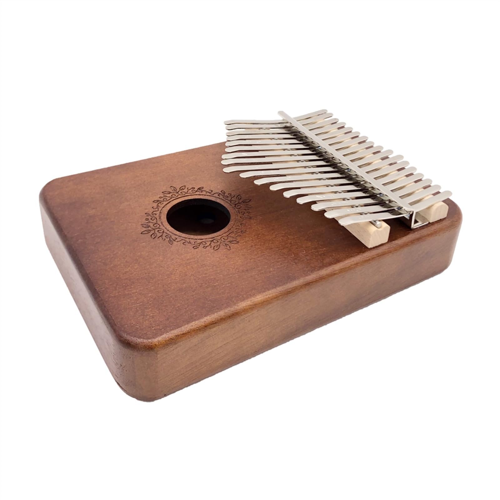 17 Teclas Kalimba Pulgar Piano Madera Maciza Caoba Kalimba Kits Con Martillo Bolsa De Tela Paño De Limpieza Kalimba Piano de Pulgar (Color : 02)