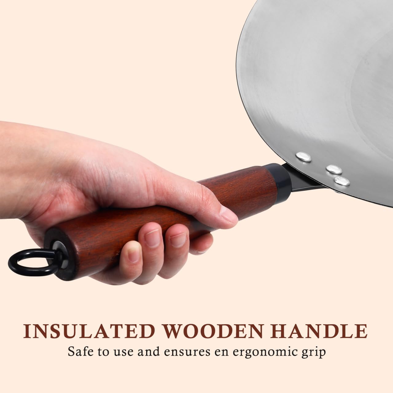 Cabilock Chocolate Melting Pot with Long Handle 22.83X13.77X1.57In Non-Stick Metal Pan for Melting Candy Butter and Sugar Portable Kitchen Cookware for Dessert and Sauce Preparation