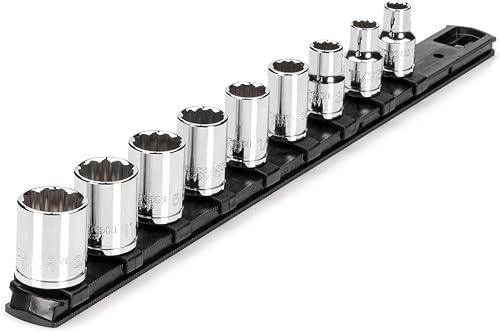 TEKTON Juego de llaves de vaso de 12 puntos, 9 piezas (516-34 pulgadas)  SHD91103