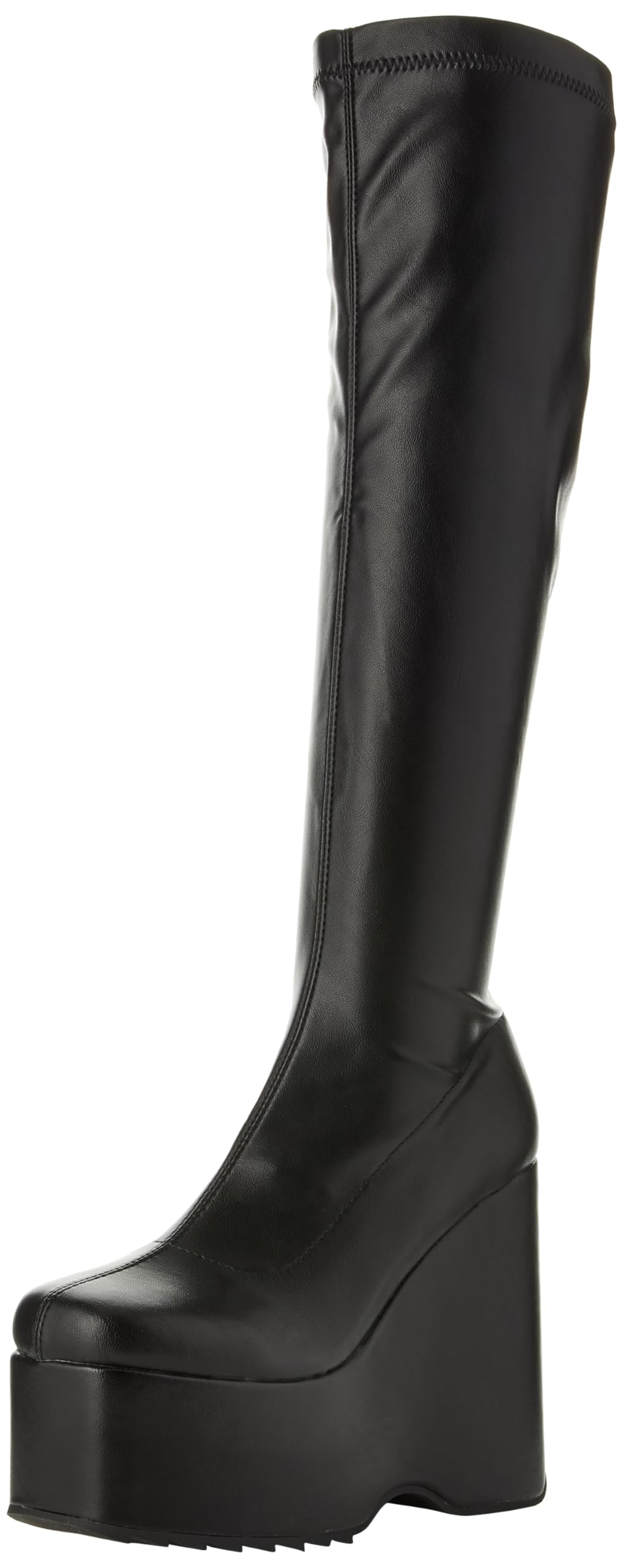LAMODA - Women's Falling Sky Knee High Chunky Platform Boots in UK7