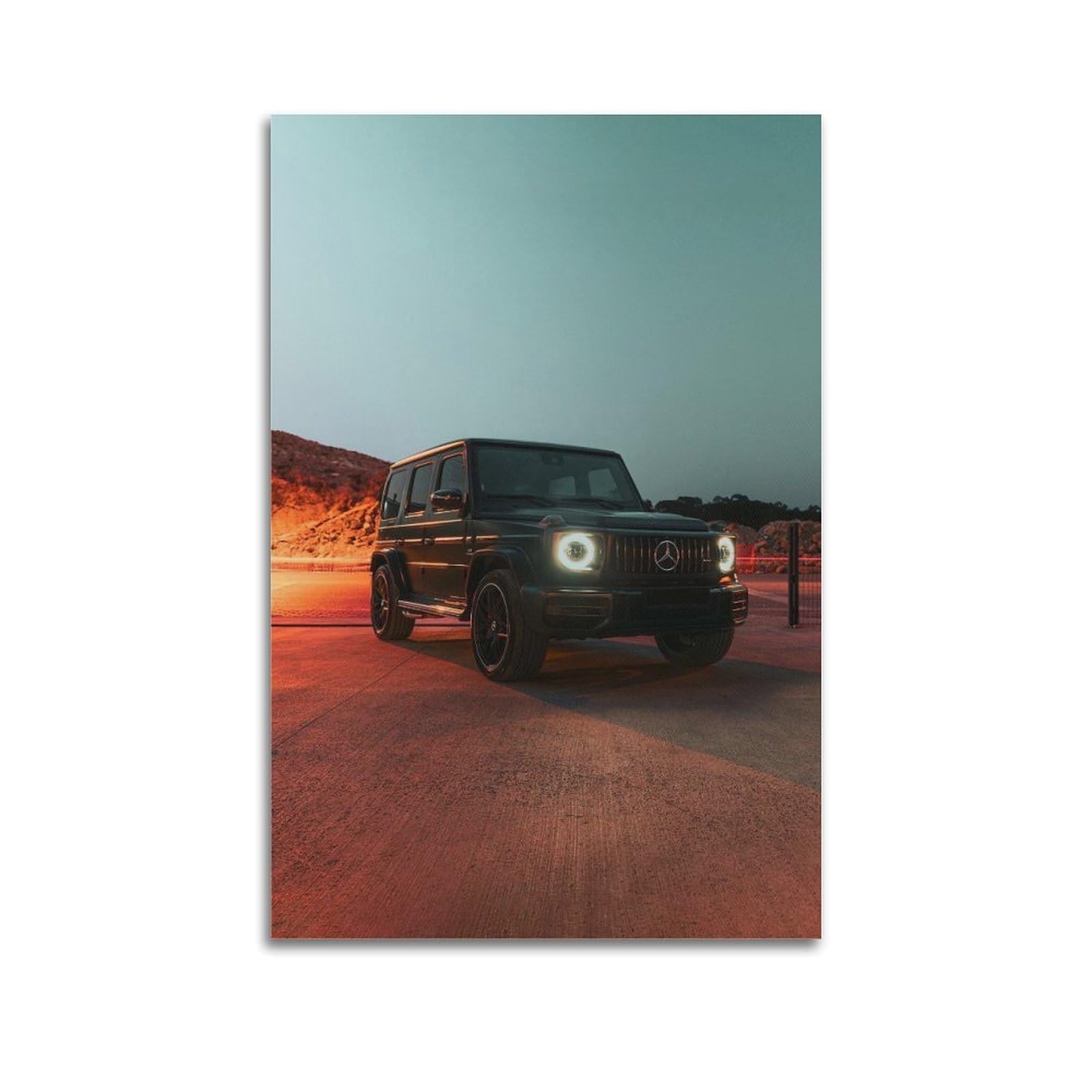 Okngb Unframe-Style G-Wagon Suv Poster W463 G 63 Sports Car Poster Decorative Painting Canvas Wall Posters And Art Picture Print Modern Family Bedroom Decor Posters 12X18inch(30X45cm)