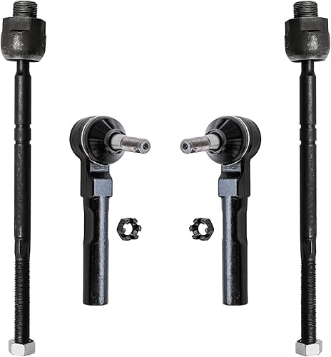 Miniatura 81 de Detroit Axle - 4 barras de acoplamiento delanteras para Hyundai Elantra Forte Koup Forte5, 4 extremos de barra de acoplamiento interiores y