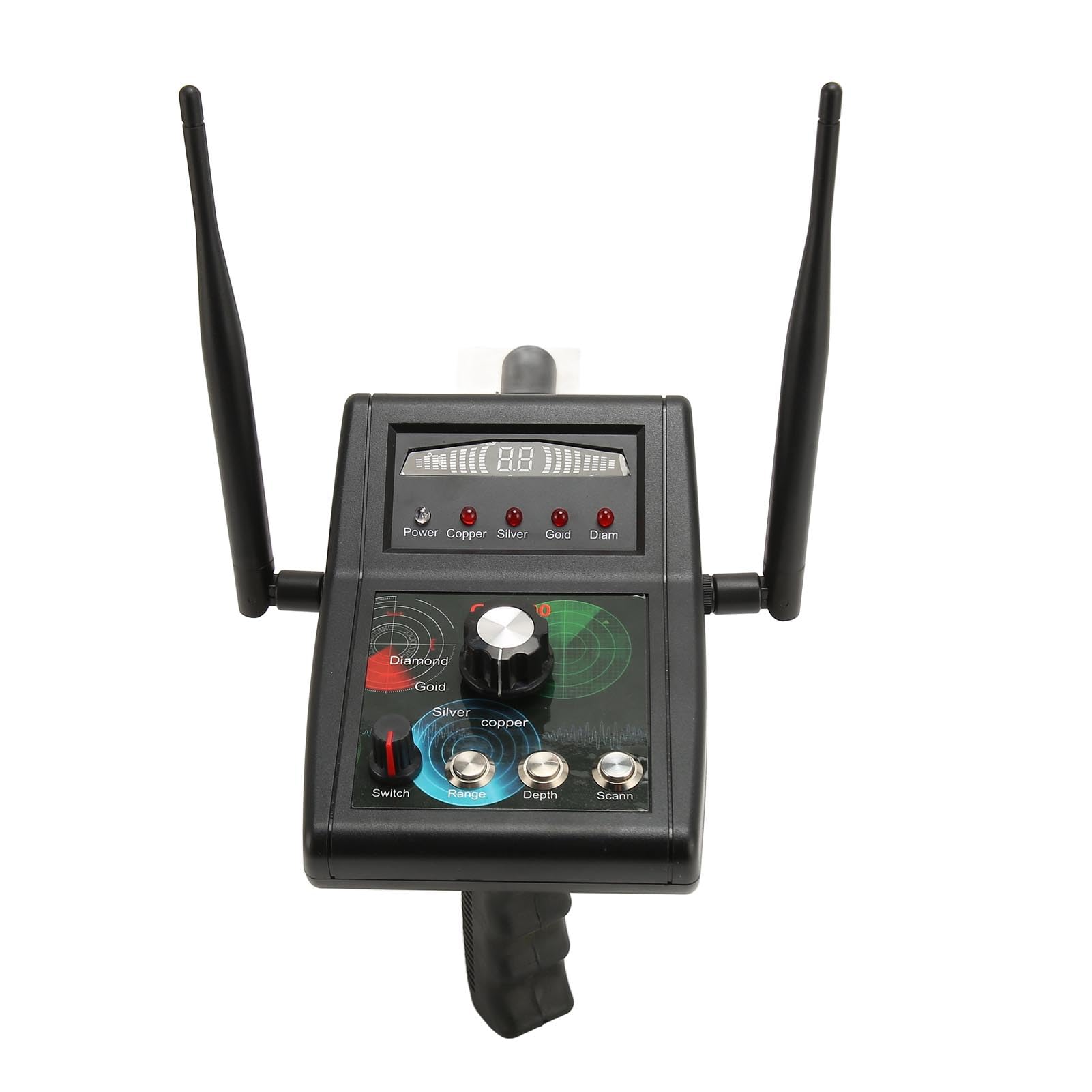 Metal Detector with 15m Depth and 1000m Range for Copper Silver Gold Treasure Hunting, Sensitive Display and Versatile Compatibility