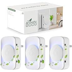 Clarifion - Air Ionizers for Home (6 Pack), Negative Ion Filtration System, Quiet Air Freshener for Bedroom, Office, Kitchen, Portable Air Filter Odor, Smoke Dust, Pets, Eliminator, Mini Air Cleaner