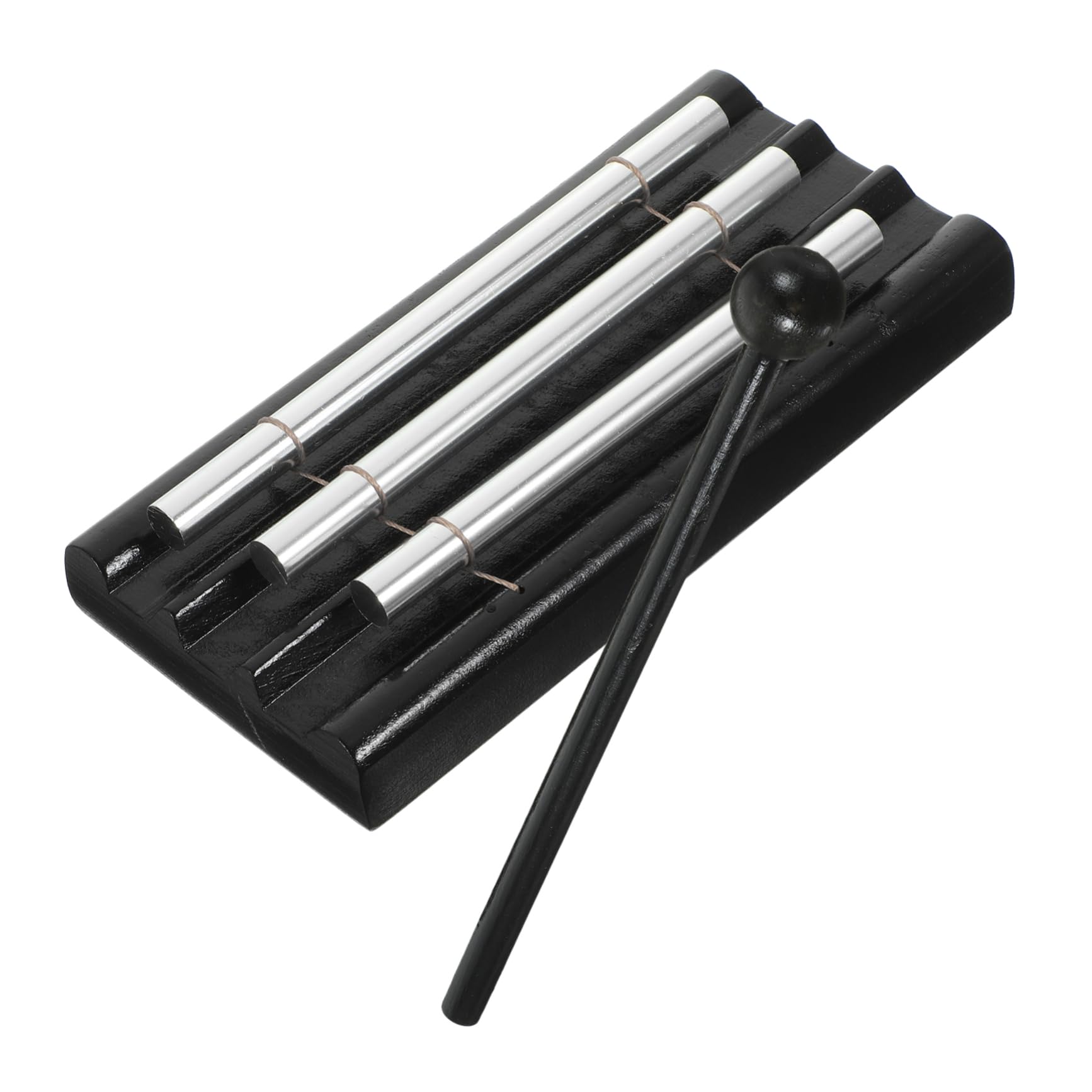 BESPORTBLE Wooden Musical Percussion Chime with Metal Tubes and Mallet Portable Wind Chime for Music Classroom Supplies Yoga and Meditation Unique Present for Music Lovers