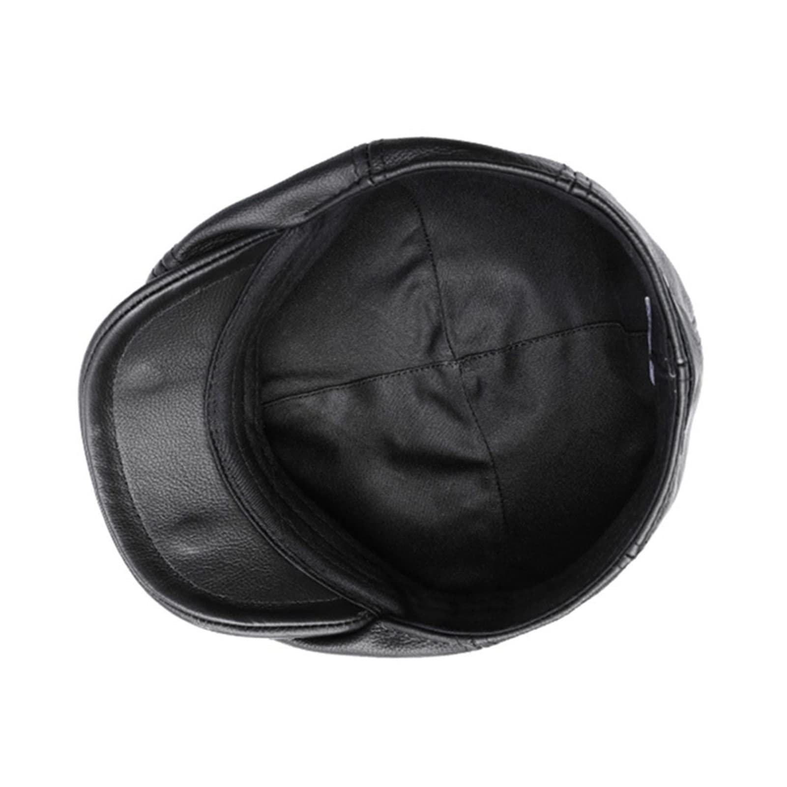 Newsboy Cap Mężczyźni Prawdziwej Skóry Męskie Beret Real Cowskin Vintage Jesień Zima Gatsby Mężczyzna ośmiokątny kapelusz